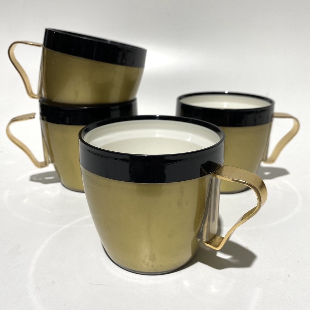 PICNICWARE, Mug - Gold Black Thermos Style